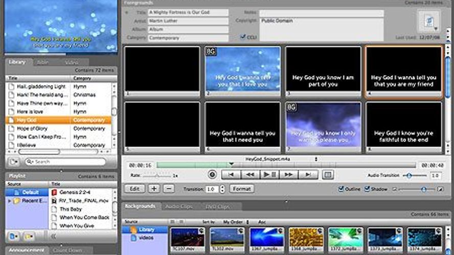 ProPresenter Cross Platform Mac And Windows Presentation