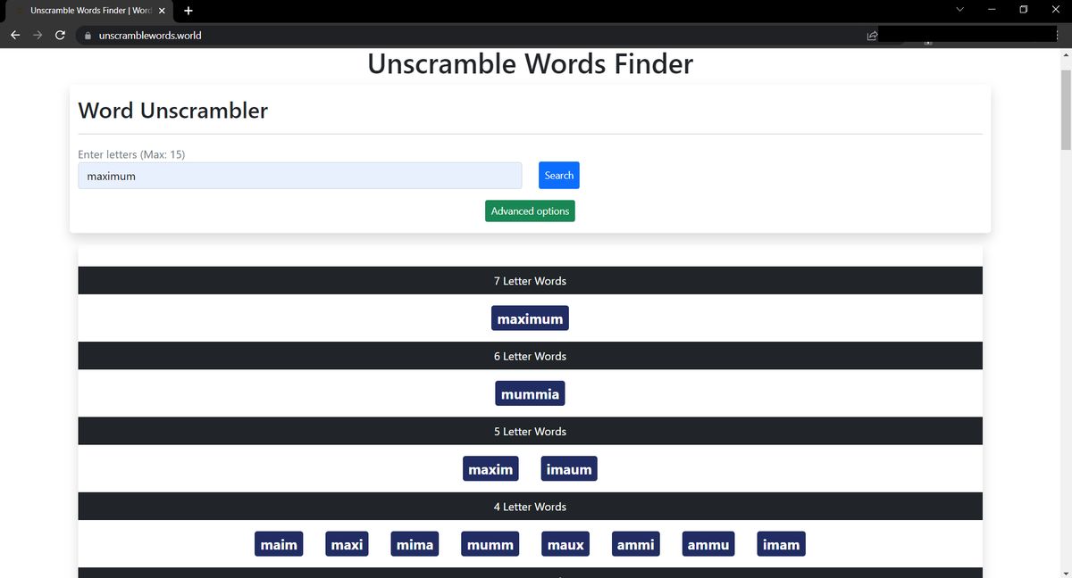 Unscramble Words Alternatives and Similar Sites / Apps AlternativeTo