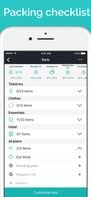 Packr - Travel Packing Checklist screenshot 1