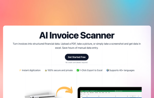 Turn invoices into structured financial data. Upload a PDF, take a picture, or simply take a screenshot and get data in excel. Save hours of manual data entry.