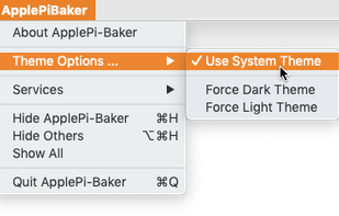 Dark Theme or Aqua Theme can be forced