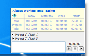 Allnetic Working Time Tracker screenshot 2