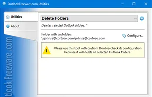 Delete Folders for Outlook screenshot 1