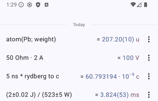 Qalculate! for Android screenshot 3