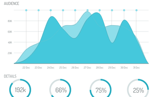 ZingChart allows very flexible styling to match any custom design.