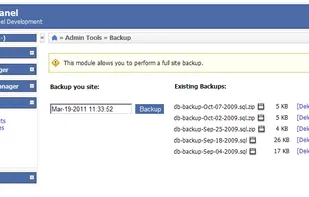 PHP AdminPanel screenshot 1