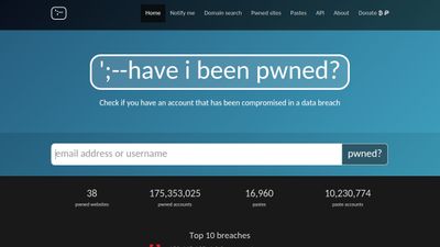 Have I been pwned? screenshot 1