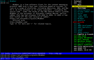 MCabber screenshot 1