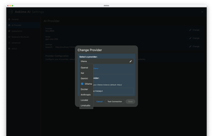 Switch among AI providers