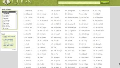 Quran in Different Languages screenshot 1