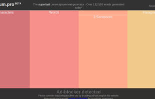 Lipsum.pro screenshot 1