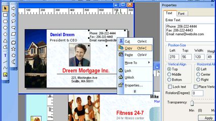 Business Card Designer screenshot 1