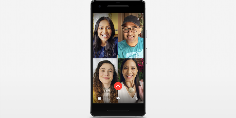 WhatsApp four-person group video calling has launched image
