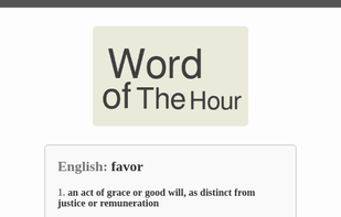 Word of The Hour screenshot 1