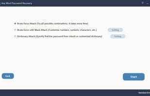 Any Word Password Recovery screenshot 1