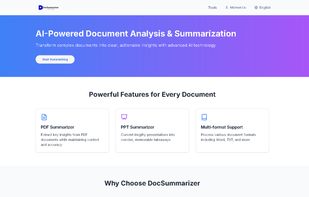 DocSummarizer screenshot 1