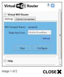 Virtual Wifi Router Version 2 screenshot 1