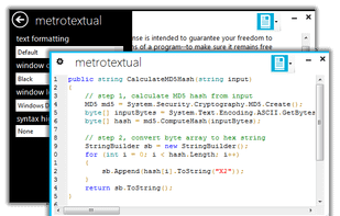 MetroTextual screenshot 1