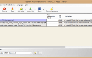 4dots Free PDF Password Remover screenshot 1