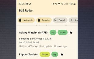 BLE Radar screenshot 1