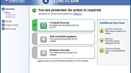 ZoneAlarm Firewall screenshot 1