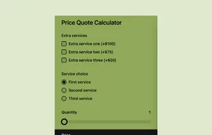 ActiveCalculator Instant Price Quote Calculator