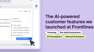 Front introduces several features like AI Translations, AI Assist & new Ticketing System image