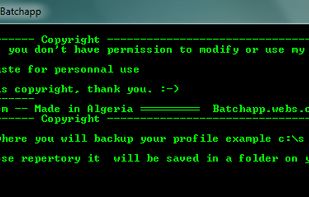 Batckup Firefox screenshot 1