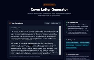 Examp0le of coverletter generator