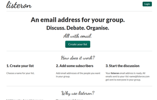 Listeron screenshot 1