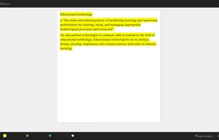Kjuicer creates automatically a summary in three levels: the shortest, with most important information...