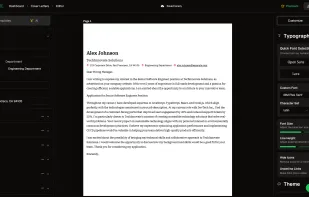 Cover Letters
Craft compelling cover letters that complement your resume. Our templates ensure a consistent and professional look.