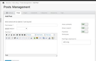 ApPHP MicroBlog screenshot 1