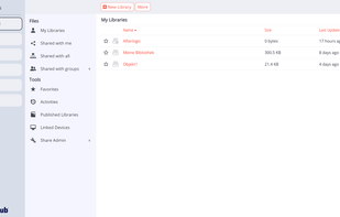 IntraHub with IntraCloud opened.