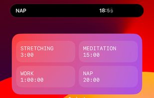 Add widgets with your timers on your home and lock screens!