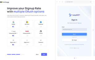 Frontegg screenshot 1