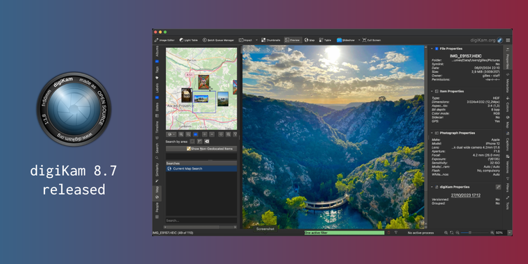 digiKam 8.7 adds AI face scan improvements, new GPU options and AI auto-rotation plugin image