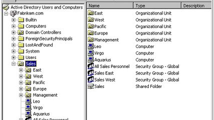 Microsoft Active Directory screenshot 1