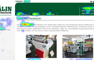 Example of a heatmap report.