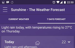 Sunshine Weather Forecast screenshot 1