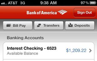Bank Of America screenshot 1