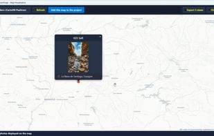 Photo on the map