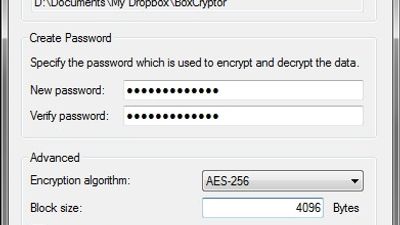 Create an encrypted folder in Advanced Mode