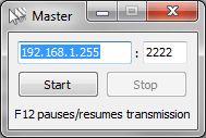 Master before starting (Automatically calculates broadcast IP).