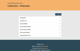 LaravelCollections.com screenshot 1