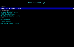 netboot.xyz screenshot 1