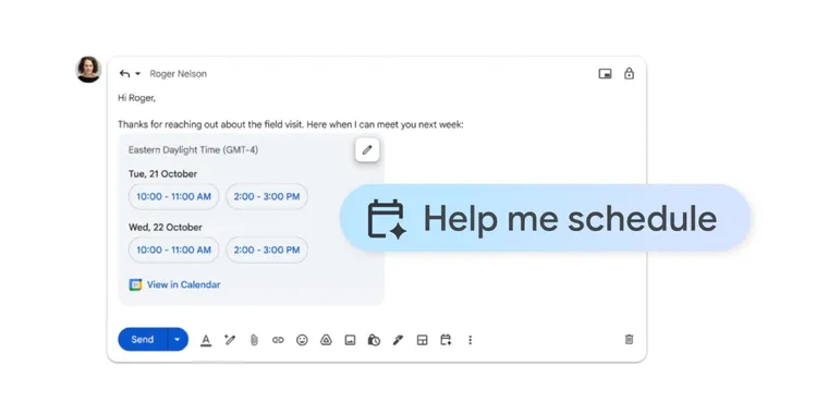 Google adds Gemini-powered scheduling feature to Gmail for easier meeting organization