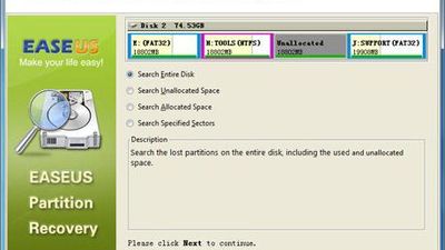EaseUS Partition Recovery screenshot 1