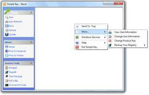 Main Application (Right Click Context Menu)