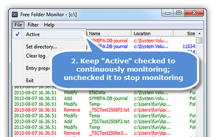 Free folder monitor screenshot 3